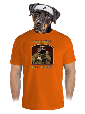 Zase práce? pánské sportovní tričko Neon Orange