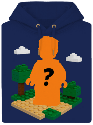 Lego postava z vlastní fotky unisex mikina premium Navy