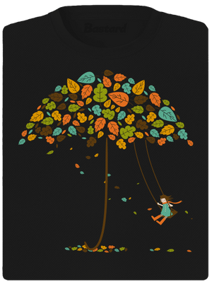 Radost z podzimu dámské sportovní tričko Black