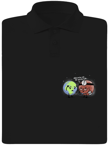 Diagnóza pánská polokošile Black