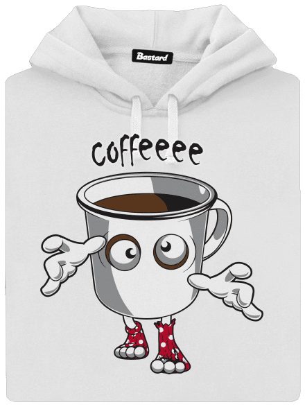 Zombie kafe dámská mikina klokanka White