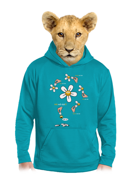 Má mě rád dětská mikina klokanka Hawaiian Blue