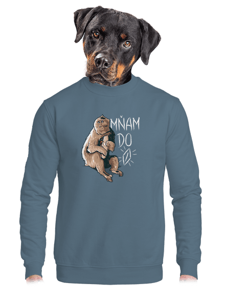 Mňam do p*** unisex mikina bez kapuce Nordic Blue