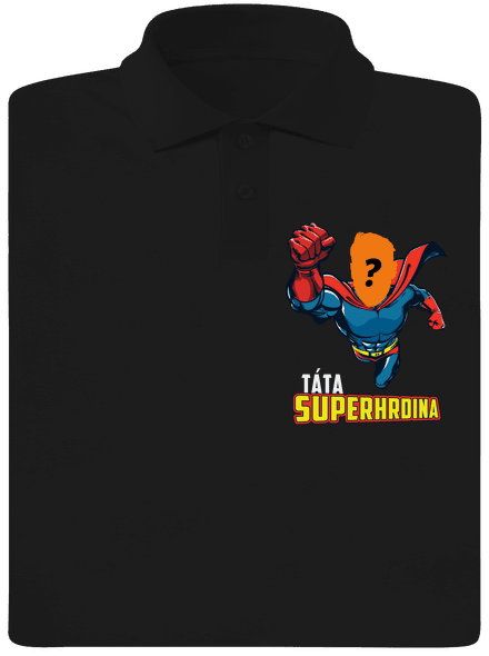 Táta superhrdina pánská polokošile Black