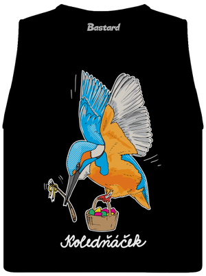 Koledňáček dámské tílko volné Black