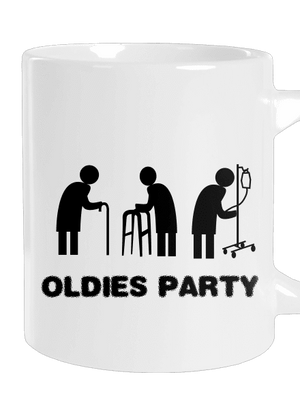 Oldies party velký hrnek White