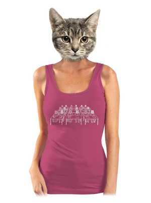 Cimrman: Debil, blbeček dámské tílko klasické Magenta