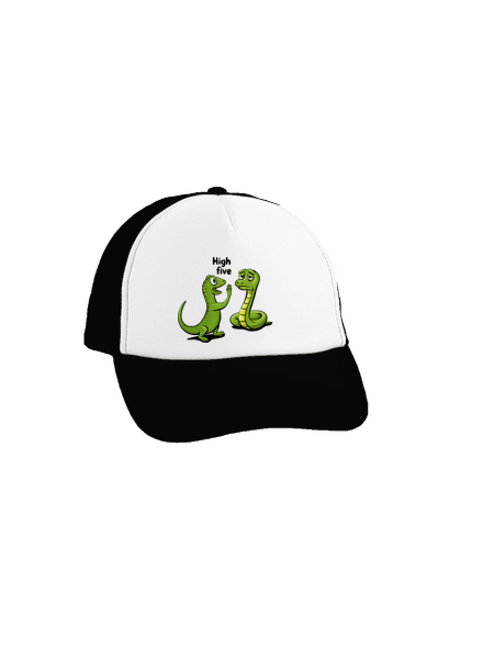 High Five kšiltovka truckerka Black cap