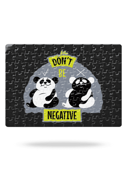 Don't be negative puzzle White