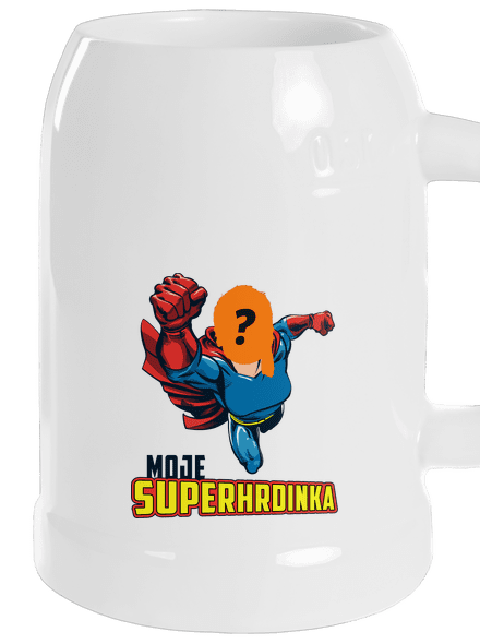 Moje superhrdinka půllitr White