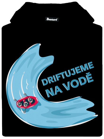 Driftujeme na vodě dámská mikina klokanka Black