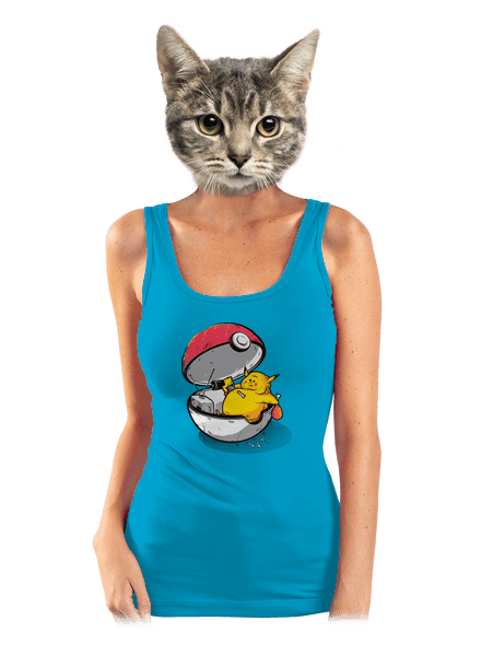 Konec pokémona dámské tílko klasické Blue Atol