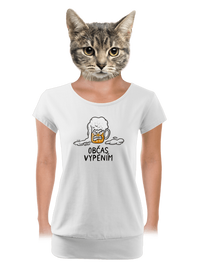 dámské tričko s lemem