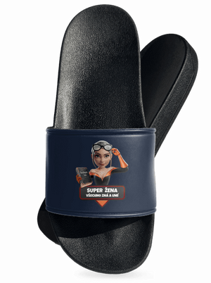 Super máma pantofle Navy