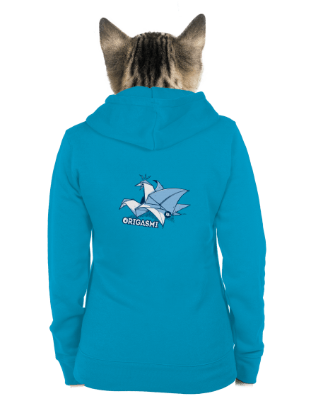 Origasmi dámská mikina na zip Blue Atol