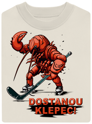 Dostanou klepec unisex mikina bez kapuce Off White