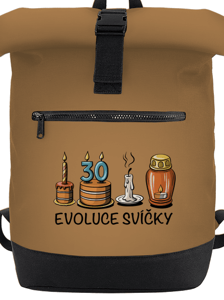Evoluce svíčky batoh Caramel