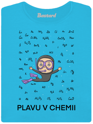 Plavu v chemii dámské tričko Blue Atol