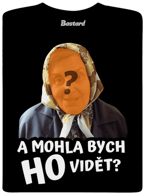 Mohla bych ho vidět? pánské tričko Black