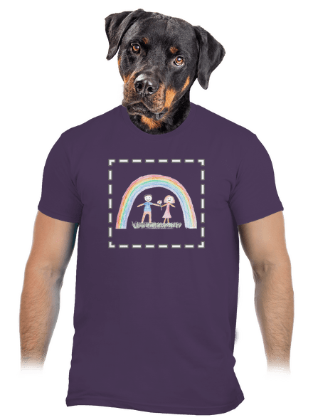 Dětské kresby - nahraj vlastní pánské tričko Urban Purple