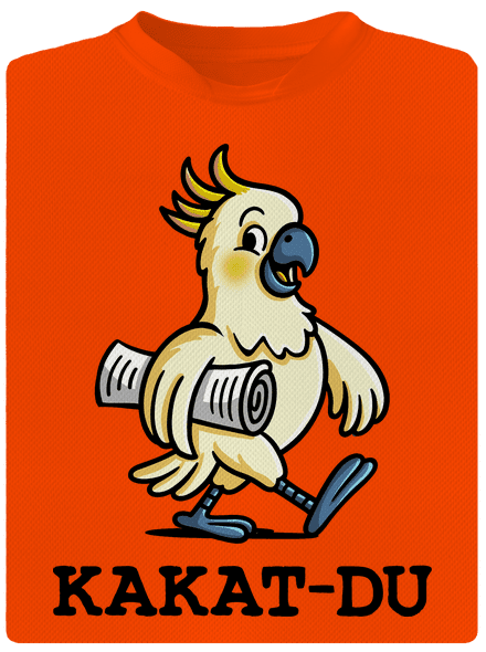 Kakat-du pánské sportovní tričko Neon Orange