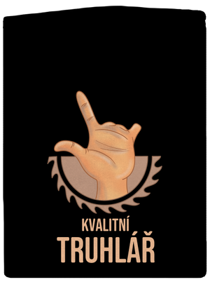 Kvalitní truhlář pánská mikina na zip Black