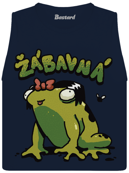 Žábavní dámské tílko volné Navy