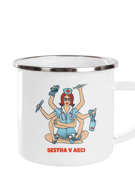Sestra v akci plecháček White