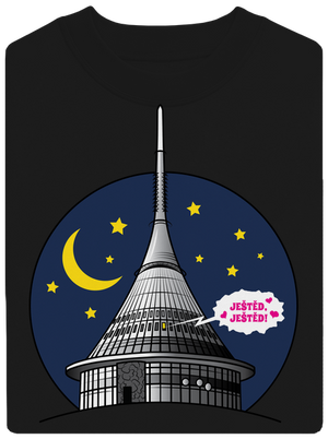 Ještěd unisex mikina bez kapuce Black