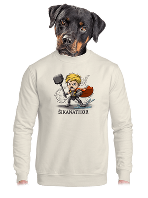 unisex mikina bez kapuce