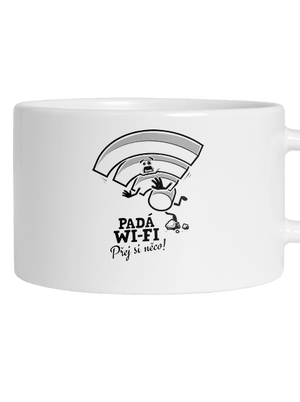 Padá wi-fi hrnek makronka White