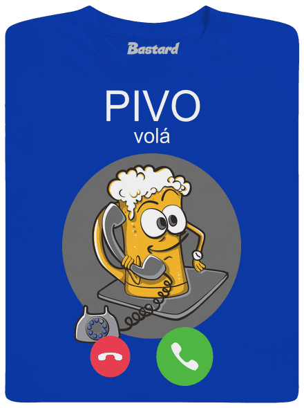 Pivo volá pánské dlouhý rukáv Royal Blue