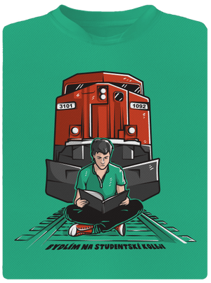 Studentská kolej pánské sportovní tričko Mint Mal