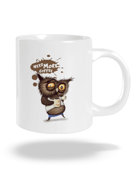 Potřebuju víc kafe velký hrnek White