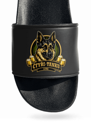 Čtyři z tanku a pes pantofle Black