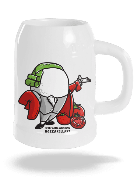 Mozzarelart půllitr White