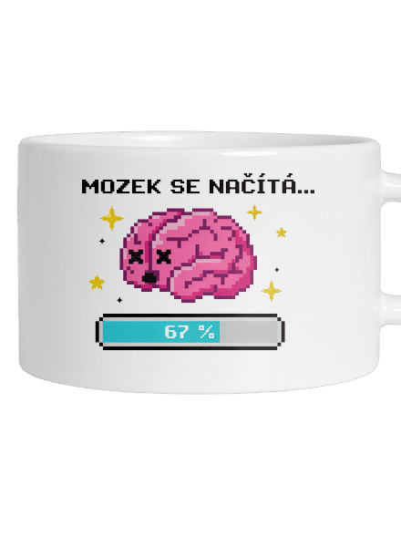 Mozek se načítá hrnek makronka White