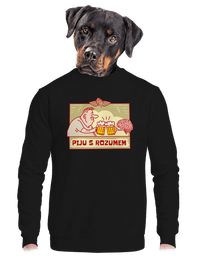 unisex mikina bez kapuce