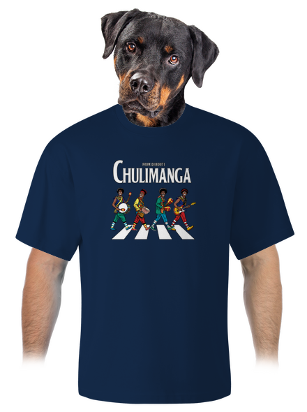 Chulimanga unisex tričko oversized Midnight Blue