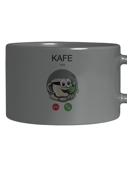 Kafe volá hrnek makronka Grey Macaron