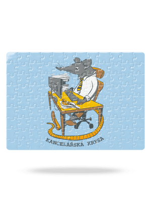 Kancelářská krysa puzzle White