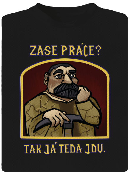 Zase práce? dětské sportovní tričko Black