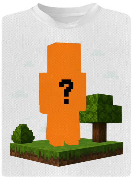 Minecraft z vlastní fotky dětské sportovní tričko White