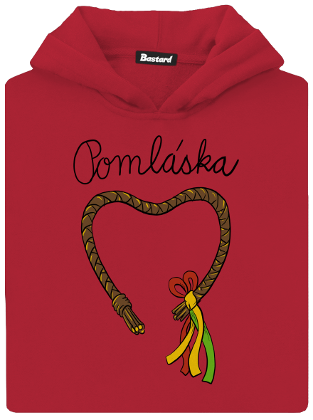 Pomláska dětská mikina klokanka Fire Red