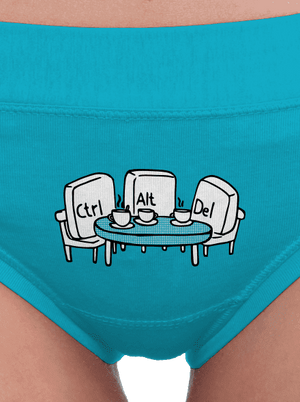 Nerozluční kamarádi dámské kalhotky Turquoise