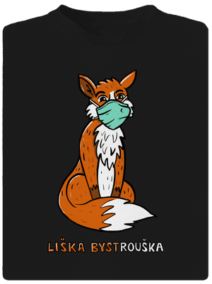 Liška Bystrouška pánské sportovní tričko Black