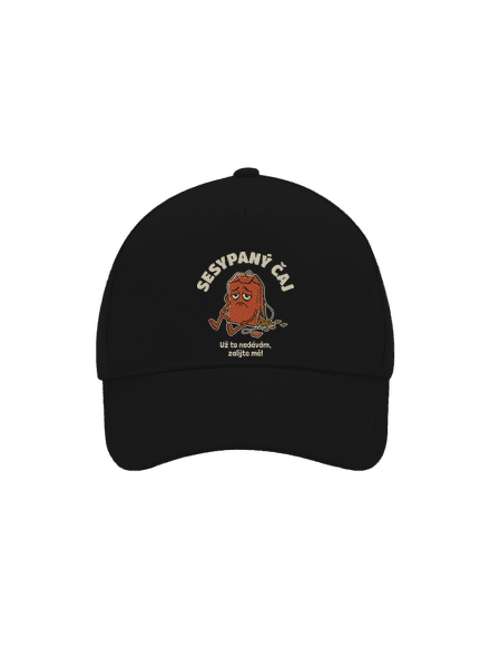Sesypaný čaj kšiltovka baseballka Black