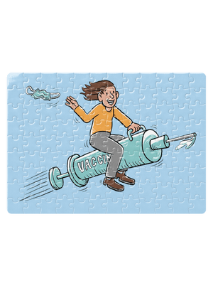 Osvobození puzzle White