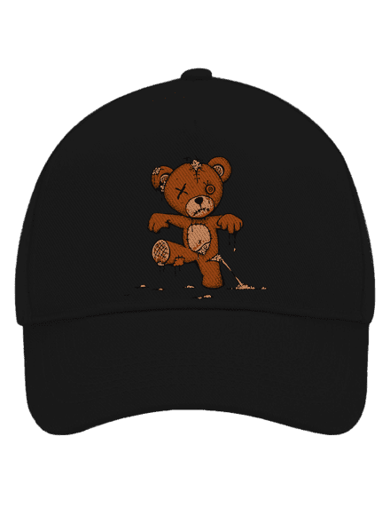 Zombie teddy kšiltovka baseballka Black