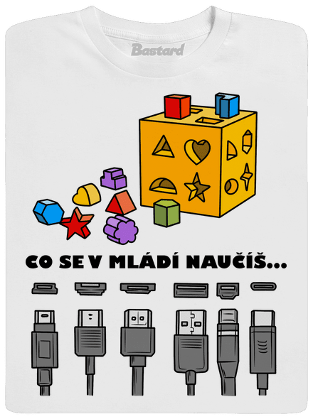 Co se v mládí naučíš pánské tričko White